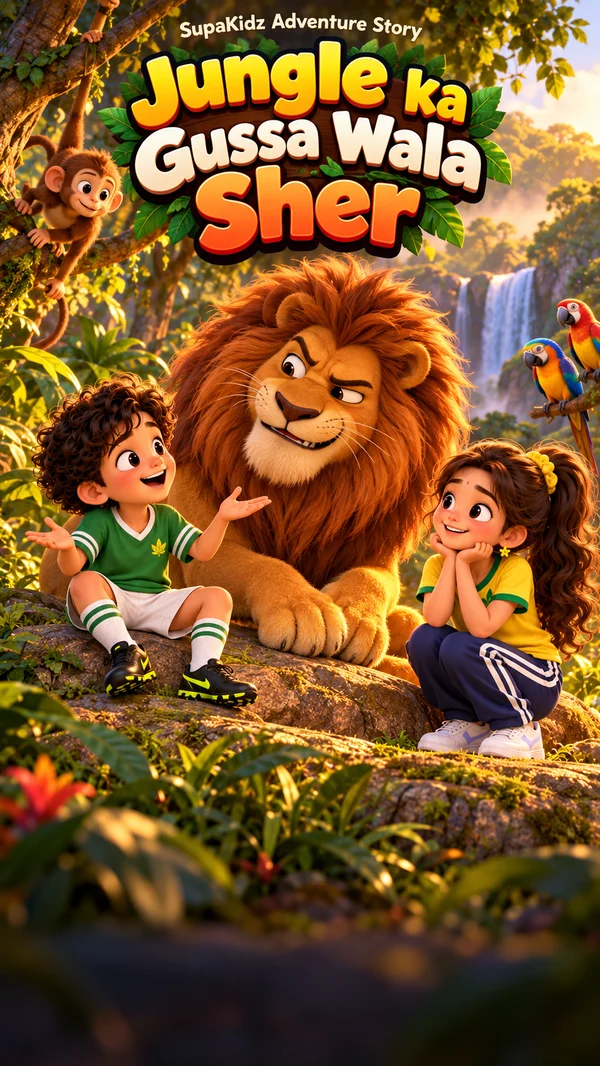Jungle ka Gussa Wala Sher poster